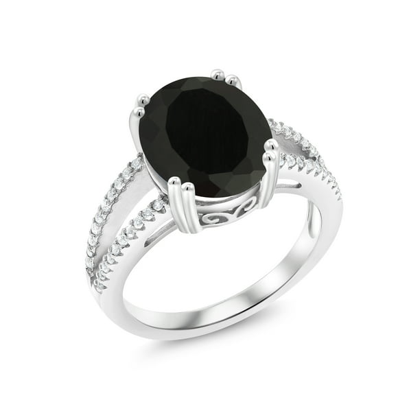 Coffin Black Onyx 925 Starling Silver Boho Statement Women Gift Ring P367